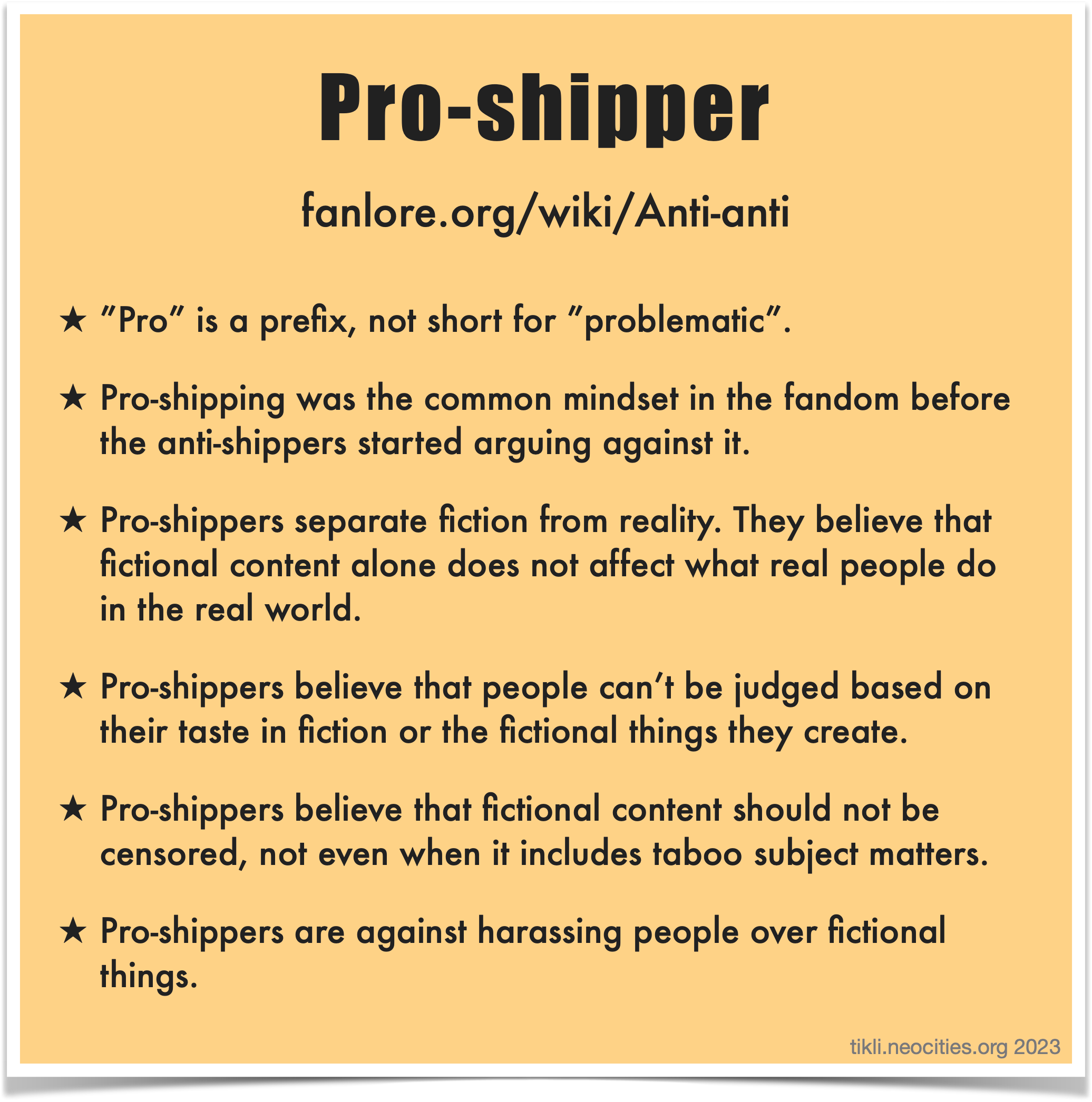 An infographic that looks like an orange sticky note, containing the description of Pro-shipper that precedes the image.